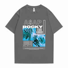 Asap Rocky T shirt Oversized Streetwear Unisex