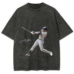 Brewers Christian Yelich Back Design TEE