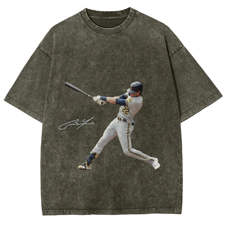 Brewers Christian Yelich Back Design TEE