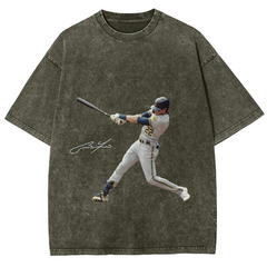 Brewers Christian Yelich Back Design TEE