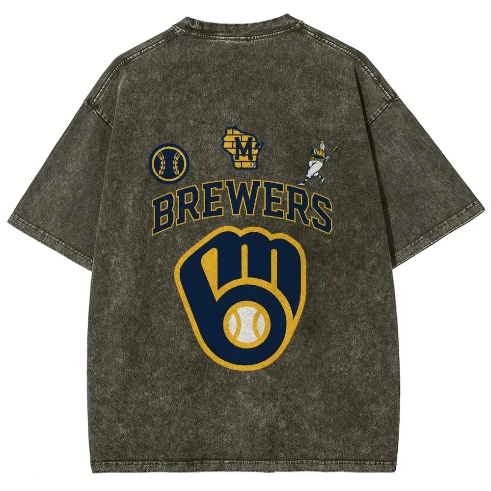 Brewers Christian Yelich Back Design TEE