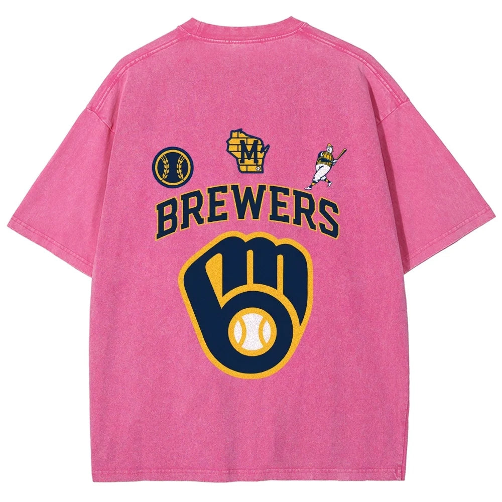 Brewers Christian Yelich Back Design TEE