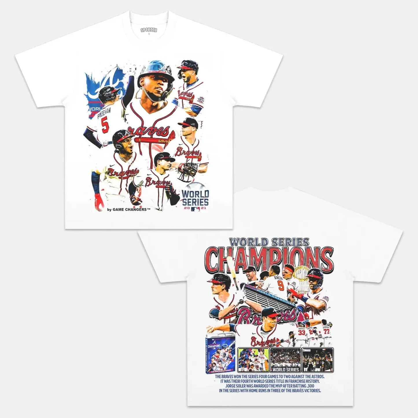 Braves Back Design TEE