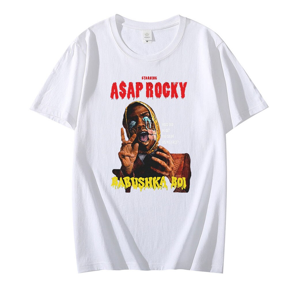 Asap Rocky Graphic Printed T shirt Oversized Unisex