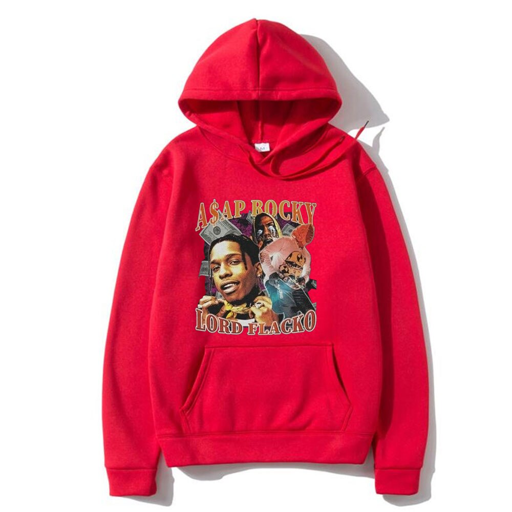 ASAP Rocky Hoodies Casual Streetwear pullover
