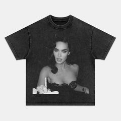 Bold Megan Fox Graphic Tee Fierce Style