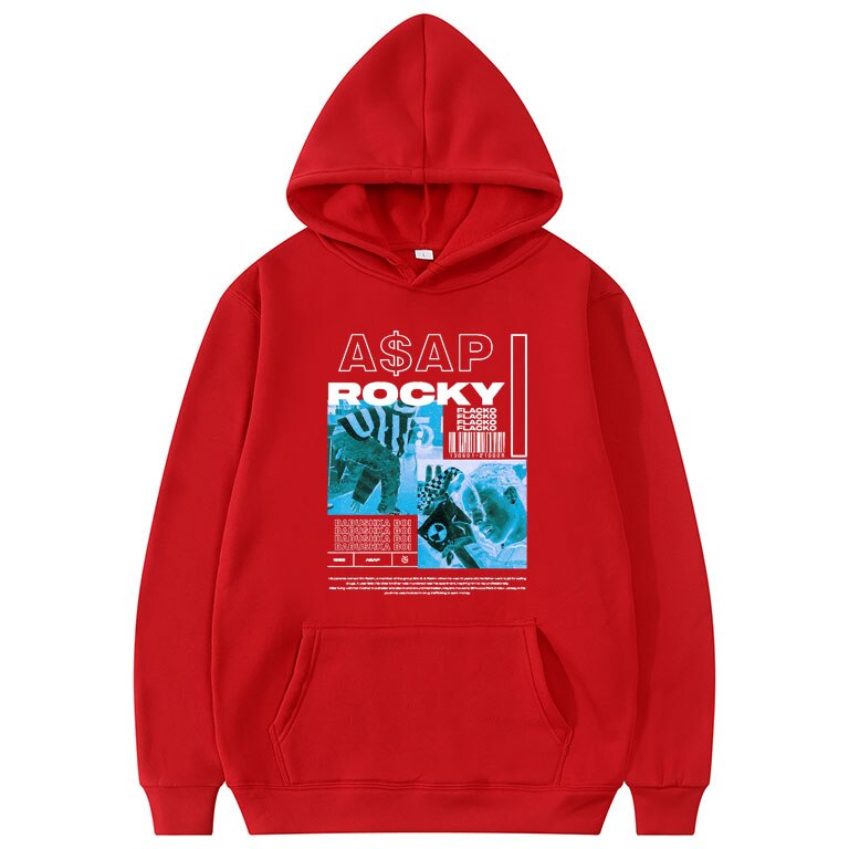 Asap Rocky Hoodies Oversized Streetwear Unisex Sweatshirt