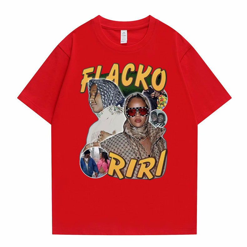 Asap Rocky Fiacko Riri Graphic Print T shirt Vintage  Unisex