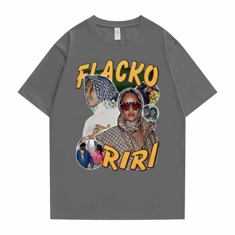 Asap Rocky Fiacko Riri Graphic Print T shirt Vintage  Unisex