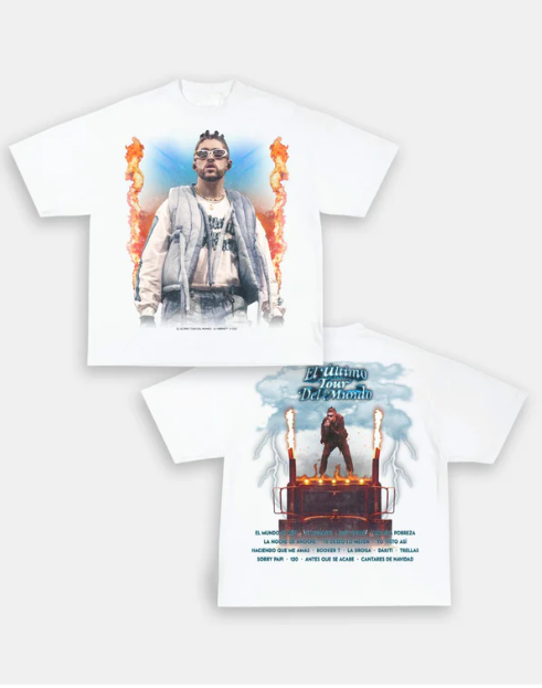 BAD BUNNY  "EL ÚLTIMO TOUR DEL MUNDO" VINTAGE BACK DESIGN TEE