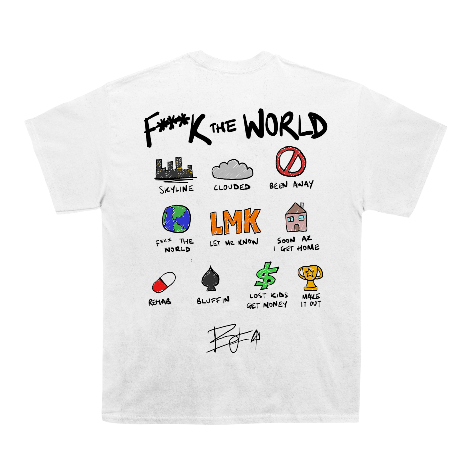 Brent Faiyaz "FTW" Notebook Back Design TEE
