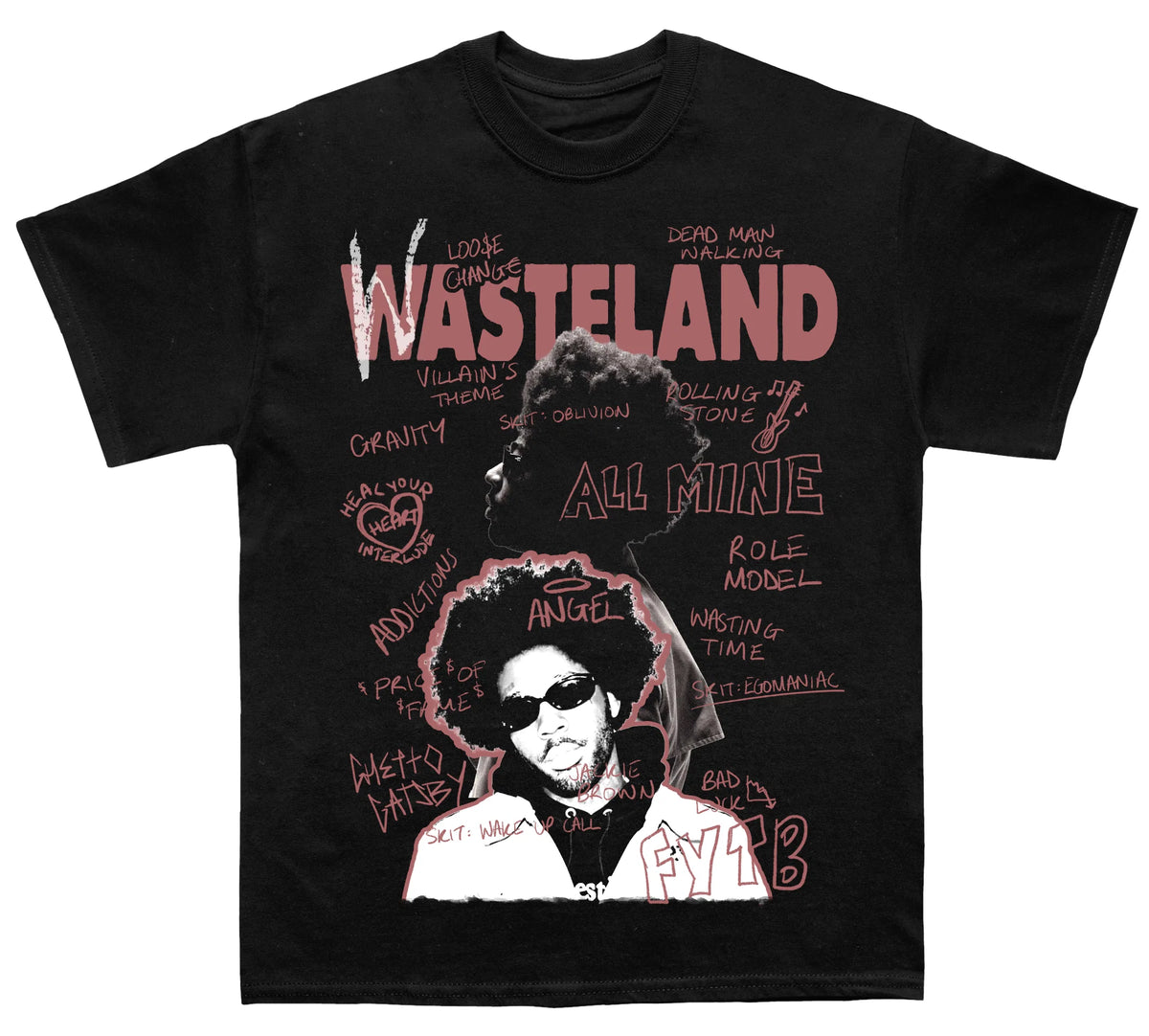 Brent Faiyaz "Wasteland Sketchbook" TEE